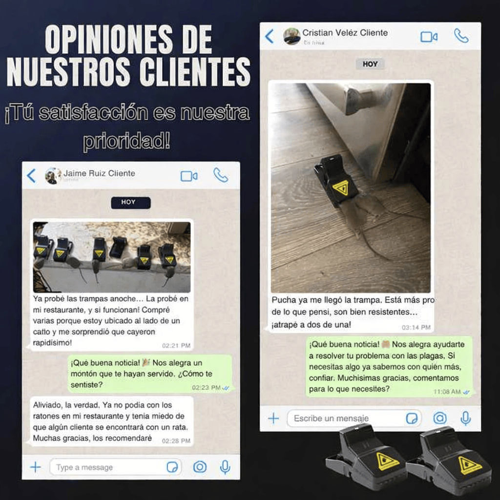ANTIRAT™ La forma más rápida y segura de eliminar roedores en casa (PACK x5)