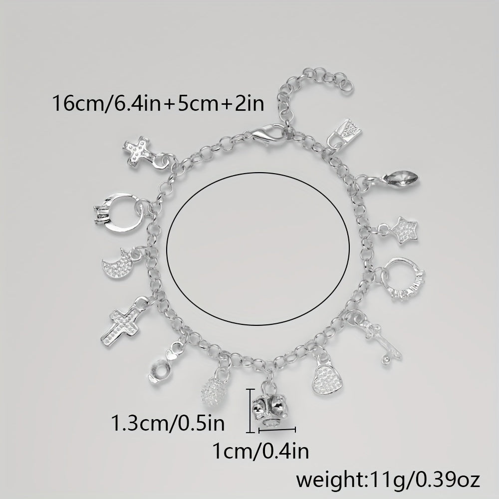 Amatista™ — Pulsera de Plata 925 con 13 Amuletos (2x1 Limitado) TT
