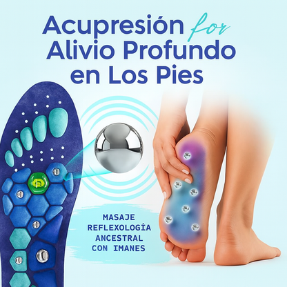 Plantillas Magnéticas Akusoli™ — masaje, soporte y alineación en cada paso