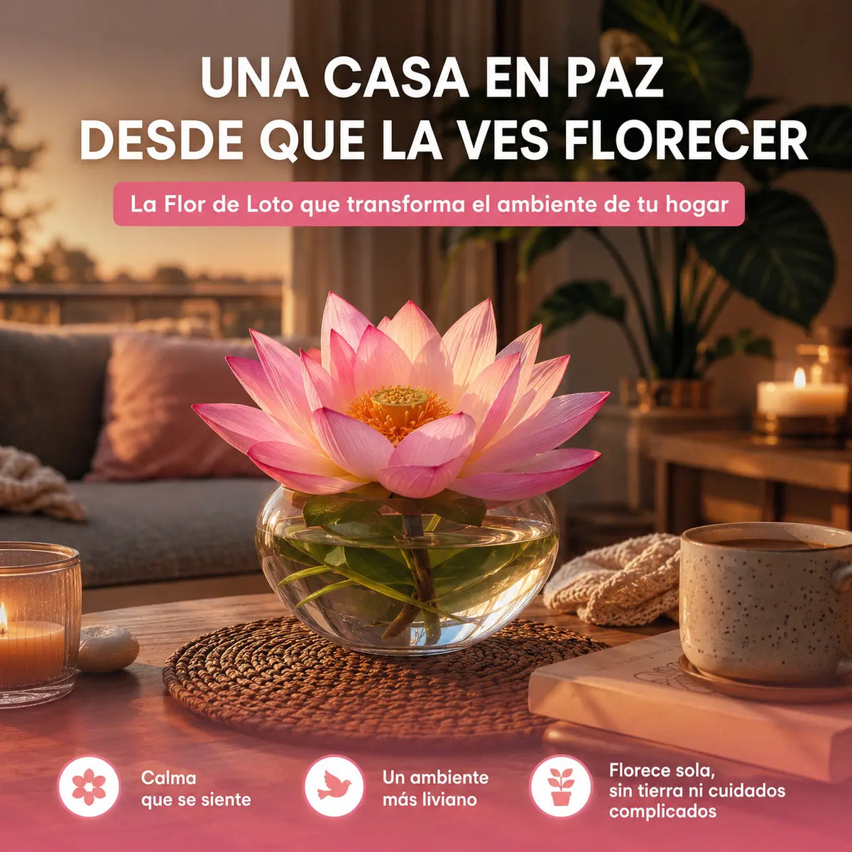 Semillas de Loto de Taza 🌸 — Elimina el mal humor en casa sin decirle nada a nadie
